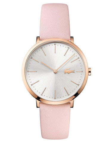 Lacoste Moon Ultra Slim Womens Watch - Rose-Tone - Silver Dial - Pink Leather - 2000948_8d1eaab3-b057-4e90-810a-3981d5a8ea7f