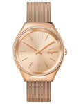 Lacoste Valencia Womens Watch - Rose Gold-Tone Dial & Case - Mesh Bracelet - 2000953_18b002e3-16ad-4914-8118-37cb076c7686