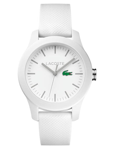 Lacoste 12.12 Womens Watch - White Dial & Case - Rubber Strap - 30m - 2000954_2d2d37ea-bb5f-4e63-82ef-f383309fadeb