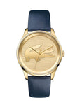 Lacoste Ladies Victoria Fashion Watch - Gold Tone - Blue Leather Strap - 2000996_af60cbde-152c-4e0c-9229-8c6f5ca55d41