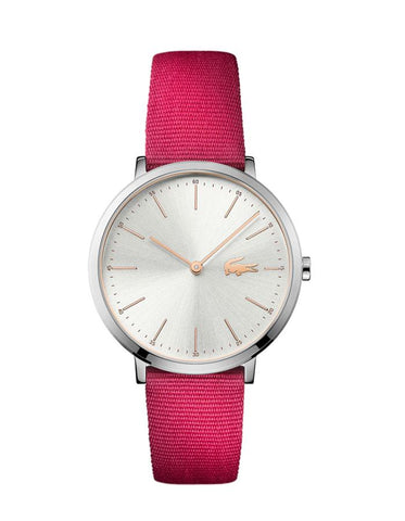 Lacoste Ladies Ultra SlimMoon Fashion Watch - Stainless Steel - Pink Nylon Strap - 2000998_e32c6048-0f51-4ec0-8202-8bc025449e71