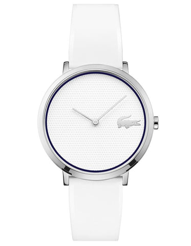 Lacoste Ladies Moon Golf Capsule Watch - Stainless - White Dial - Silicone Strap - 2001029