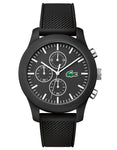 Lacoste 12.12 Mens Chronograph - Black Case & Dial - Rubber Strap - 50m - 2010821_789b5148-99e5-4e53-90f6-78cdeff6c363