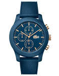 Lacoste 12.12 Mens Chronograph - Blue Case & Dial - Strap - Gold-Tone Accents - 2010827_c16a789a-edcc-411c-bfce-94b26f505ab9