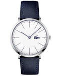 Lacoste Mens Ultra Slim Moon Casual Watch - Stainless Steel - Blue Nylon Band - 2010914