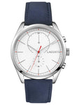 Lacoste Mens San Diego Watch - Stainless Steel - Blue Nubuck Strap - 24-hour - 2010916_72848f27-7b25-4ef1-9ed6-8363c0c887d3