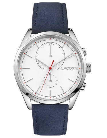 Lacoste Mens San Diego Watch - Stainless Steel - Blue Nubuck Strap - 24-hour - 2010916_72848f27-7b25-4ef1-9ed6-8363c0c887d3