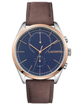 Lacoste Mens San Diego Watch - Gold Tone & Stainless - Brown Nubuck Strap - 2010917_2b2b63ce-d2a4-43c8-926e-f521f1ab652c