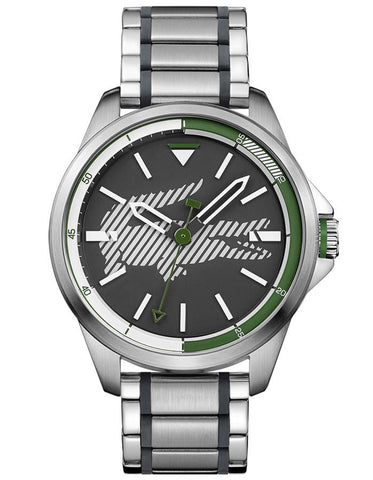 Lacoste Mens Capbreton Watch - Stainless Steel - Black Dial - Stainless Bracelet - 2010943