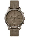 Lacoste 12.12 85th Anniversry Mens - Chronograph - Khaki Metal - Pique Leather - 2010949