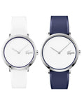 Lacoste Moon Golf Men & Womens Gift Set - Stainless Steel - Silicone Straps -30M - 2070002