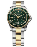 Victorinox Swiss Army Maverick GS Two-Tone Ladies Watch - Green Dial - Bracelet - 241612