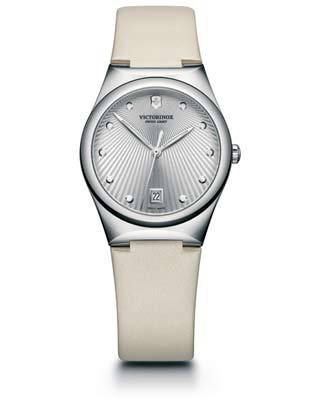 Victorinox Swiss Army Womens Victoria - Midsize - Silver DIal - Ivory Strap - 241631_8f22ecad-7427-4261-b25c-7e0174f7c6c8