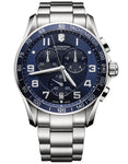 Victorinox Swiss Army Mens Chrono XLS - Blue Dial  -  Steel - 241652