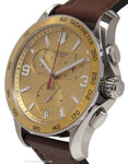 Victorinox Swiss Army Mens Chrono Classic - Brown Leather Strap - Gold-Tone Dial - 241659A_78d82296-a2ee-48c5-be32-7169189809c5