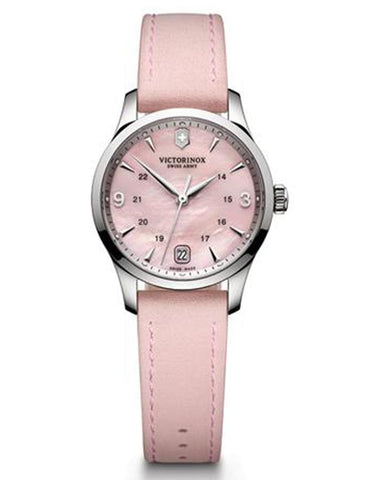 Victorinox Swiss Army Womens Alliance Small Watch - Pink Leather Strap - MOP - 241663_11c19ffc-7c85-4071-94e4-aec47da90340