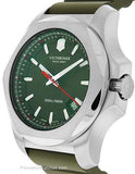 Victorinox Swiss Army Mens INOX - Olive Drab  Dial & Rubber Strap - Date - 200m - 241683.1A