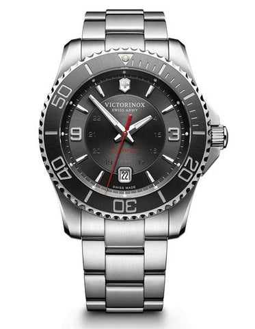 Victorinox Swiss Army Mens Maverick Watch - Stainless - Bracelet - Black Dial - 241705