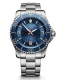 Victorinox Swiss Army Mens Maverick Watch - Stainless - Bracelet - Blue Dial - 241706