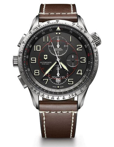 Victorinox Swiss Army Mens Airboss Mach 9 Chronograph - Gray Dial - Date - Strap - 241710