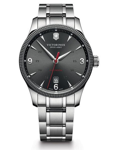 Swiss Army Mens Alliance Mechanical - Black Ice Dial - Stainless Case & Bracelet - 241714