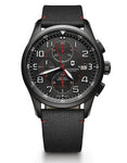 Victorinox Swiss Army Mens Airboss Automatic Chronograph - Black Dial & Strap - 241721