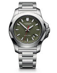 Victorinox Swiss Army Mens I.N.O.X. Watch - Link Bracelet - Green Dial - Date - 241725.1