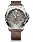 Victorinox Swiss Army Mens INOX Watch - Stainless - Brown Leather Strap - 200m - 241738.1_8cb503ef-802a-4a63-9168-e1051a5a39ca