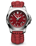 Victorinox Swiss Army Mens INOX Paracord Watch - Red Dial & Strap - Date - 200m - 241744.1