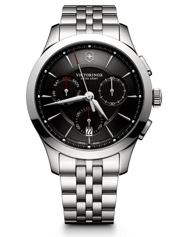 Victorinox Swiss Army Mens Alliance Chrono - Black Dial - Stainless - Bracelet - 241745_37681eea-36a3-4082-b38d-5c4ec1d3e073