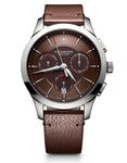 Victorinox Swiss Army Mens Alliance Chrono - Stainless - Brown Strap - Day/Date - 241749_430efeda-4280-4223-97aa-1707c533e832