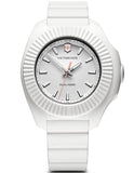 Victorinox Swiss Army Womens INOX V - Stainless Steel - White Rubber Strap-White - 241769A_50da0754-a6b4-40ae-97d7-76f5008d77ee