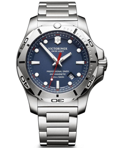 Victorinox Swiss Army Mens Inox Professional Diver - Stainless - Blue - Bracelet - 241782_e647a1de-98b5-45e9-9676-b9afa5387f8b