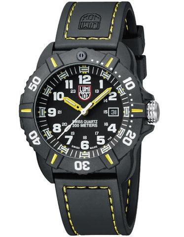 Luminox Coronado 44mm Tactical Watch - Black Dial - Yellow Accents - 200m - 3025