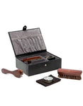 WOLF Blake Shoe Shine Kit - Genuine Black Lizard Leather - Shoe Polish & Brushes - 3052-58A_781cb661-085d-4a51-861d-7881b79a888e