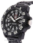 Luminox Mens Sea PC Carbon Watch - White Markers - Black Case & Bracelet - 200m - 3052A