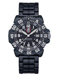 Luminox Mens Sea PC Carbon Watch - White Markers - Black Case & Bracelet - 200m - 3052