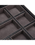 WOLF Blake Cufflink Box - Black Lizard Leather - 11 Compartments - 3053-58C_54f42916-22bc-4030-bdfe-cdb1fbe00fa7