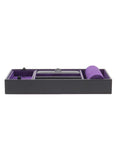 WOLF Blake Valet Tray with Watch Cuff - Black Pebble & Purple - 3064-28_f8b5271b-8d20-4798-8dc1-0bd34ae82f85