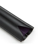 WOLF Blake 2 Piece Cigar Case - Black Pebble Leather with Purple Lining - 3065-28C_ed078f52-aa22-4181-9aa1-5fd042526f1a