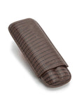 WOLF Blake 2 Piece Cigar Case - Brown Teju Lizard with Brown Lining - 3065-95A_b6087bd0-d564-4a1f-b5a8-a5cfe5c76b87