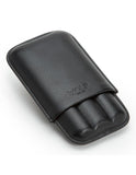 WOLF Blake 3 Piece Cigar Case - Black Pebble Leather with Purple Lining - 3066-28A_0e2e8119-c88e-432b-ba93-8a4e174afe97