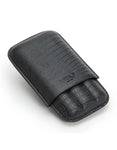 WOLF Blake 3 Piece Cigar Case - Black Teju Lizard with Gray Lining - 3066-58A_40c23f62-9f6a-4663-ac61-bbdbecd9813e