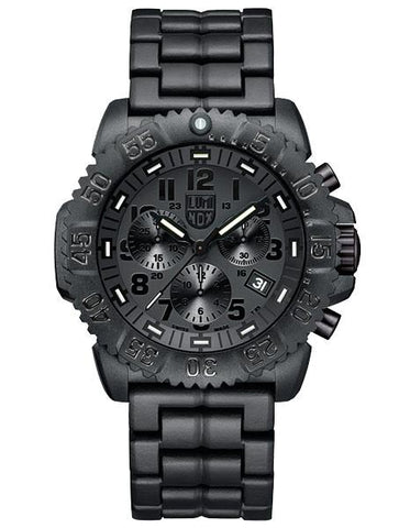 Luminox Mens Sea PC Carbon Chronograph - Blackout - Black Case & Bracelet - 200m - 3082-BO_c6a6fb8d-0d5e-4509-bb3c-8d9cd861537c