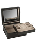 WOLF London Square Jewelry Box - Brown - Leather - Mirror - LusterLoc - 3152-06B_254a31bd-1107-4b77-923c-d894792e352a