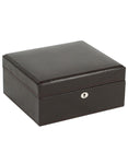 WOLF London Square Jewelry Box - Brown - Leather - Mirror - LusterLoc - 3152-06_2a6e97ec-f5ef-41b0-9306-82d14af21f97