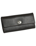 WOLF London Jewelry Roll - Dark Cocoa - Lizard Leather - LusterLoc - 3153-06