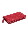 WOLF Caroline Jewelry Portfolio - Red - Quilted Leather - LusterLoc Lining - 3248-72