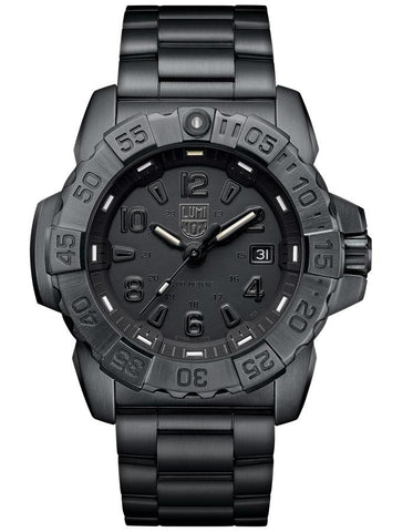 Luminox Navy Seal Steel Mens - Black Metal - Date - Bracelet - 200 - 3252.BO