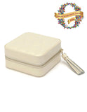 WOLF Caroline Zip Travel Case - Ivory Leather - LusterLoc Lining - Mirror - 3299-53_6662103b-8fdc-4b70-8054-7678b807b5b4